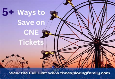 cne after 5pm tickets 2024|Ways to Get Cheaper Tickets to the 2024 CNE.